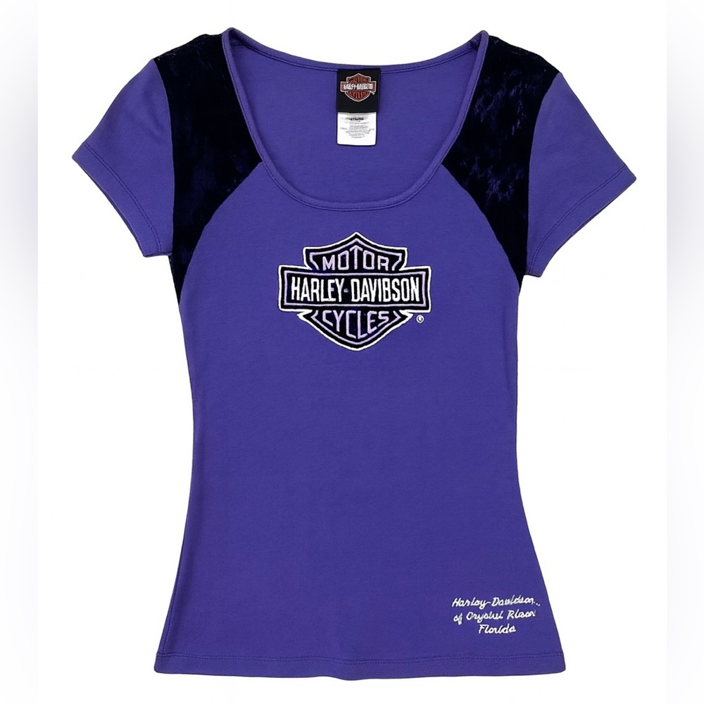 Harley Davidson Motorcycles Women’s T-Shirt Size Small Crystal River Florida